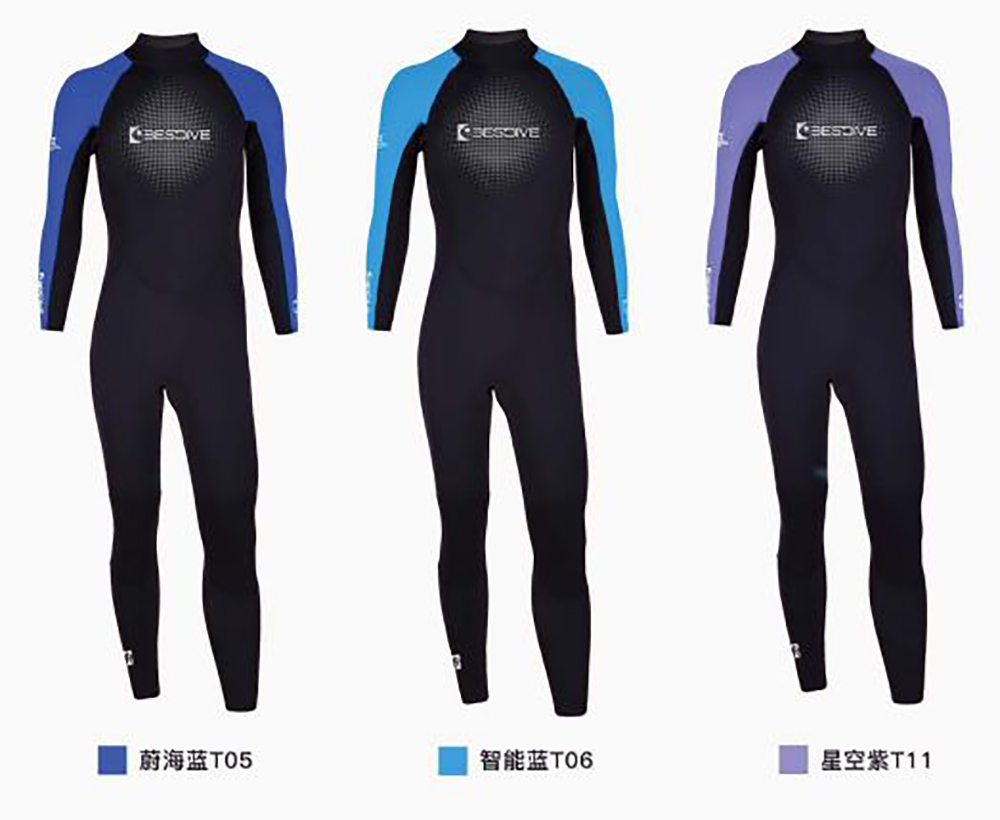 彩虹系列 3MM超彈長(cháng)款連體潛水衣 水肺濕衣 BESTDIVE潛水服